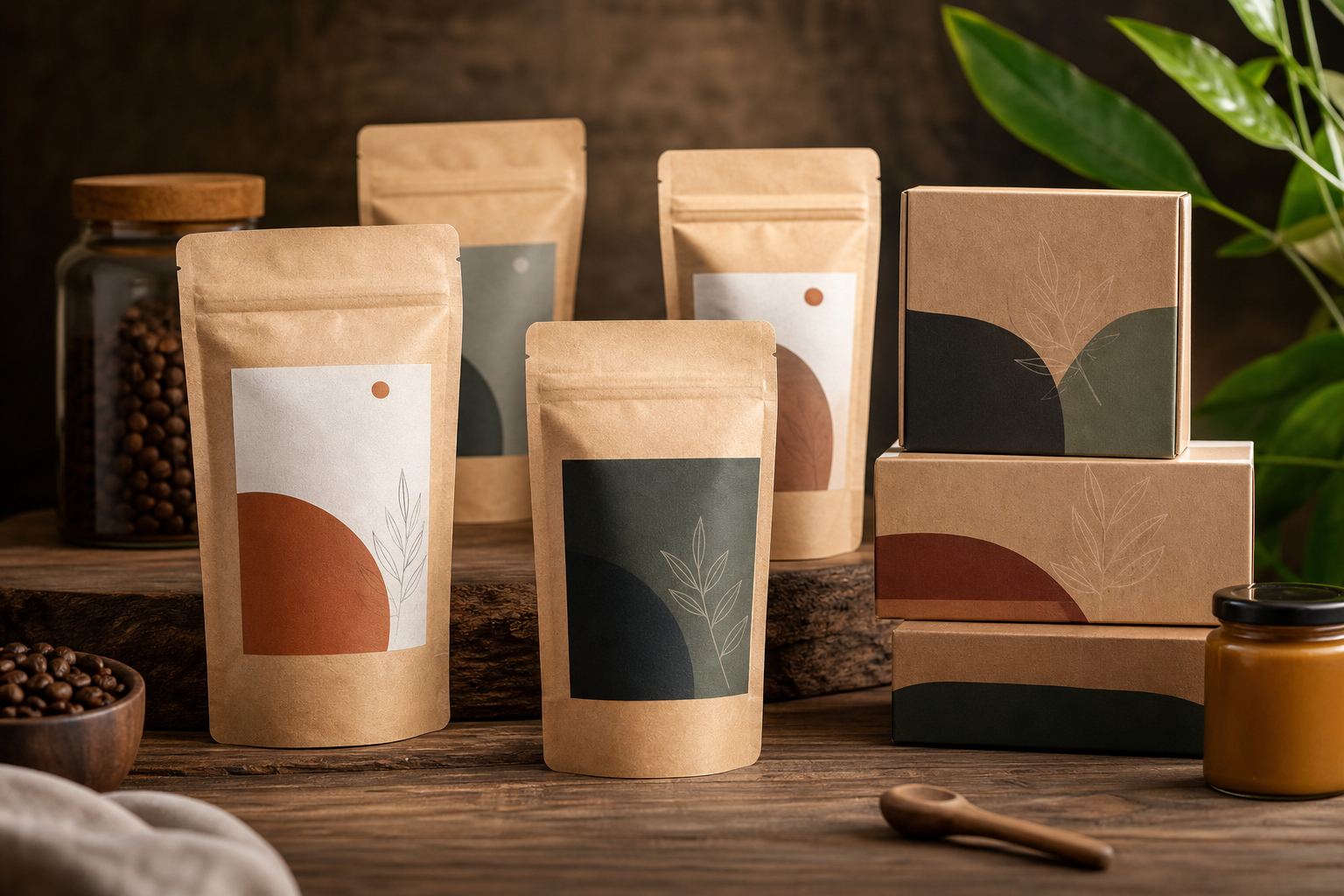Packaging design mockups