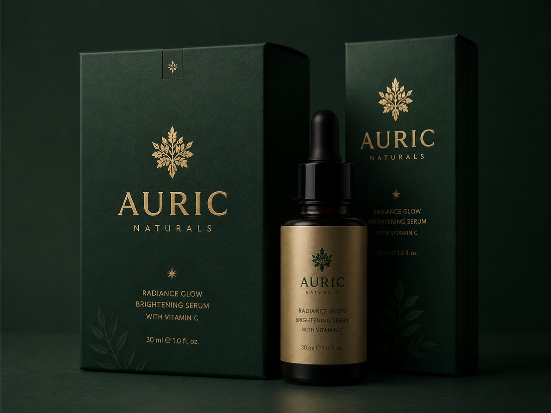 Auric portfolio packaging